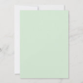 Blush Pink Peach Mint Floral Moederdag Brunch Kaart (Achterkant)