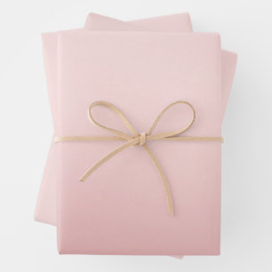 Blush Pink Peach Ombre Inpakpapier Vel