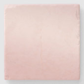 Blush Pink Peach Ombre Stenen Onderzetter (Voorkant)