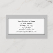 Blush Pink Peach Paarse Floral Waterverf Weddensch Visitekaartje (Achterkant)