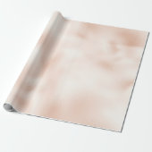 Blush Pink Peach Roos Cadeaupapier (Uitgerold)