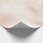 Blush Pink Peach Roos Cadeaupapier (Hoek)