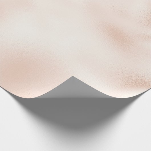 Blush Pink Peach Roos Cadeaupapier (Hoek)