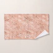 Blush Pink Peach Roos Gold Leopard Bad Handdoek (Handdoek)