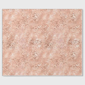 Blush Pink Peach Roos Gold Leopard Cadeaupapier (Vlak)