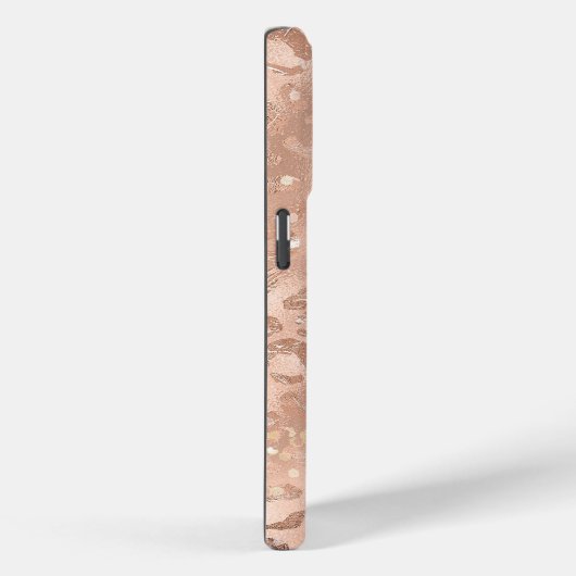 Blush Pink Peach Roos Gold Leopard Case-Mate iPhone Case (Achterkant / Rechts)