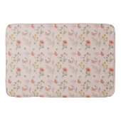 Blush Pink Peach Wildflower Badmat (Voorkant)