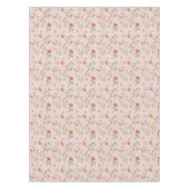 Blush Pink Peach Wildflower Tafelkleed (Voorkant)