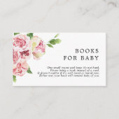 Blush Pink Peonies Book for Baby Enclosure Kaart (Voorkant)
