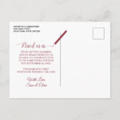 Blush Pink Peonies & Photo Wedding Save the Date Aankondigingskaart (Achterkant)