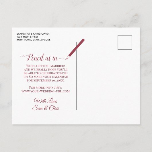 Blush Pink Peonies & Photo Wedding Save the Date Aankondigingskaart (Achterkant)