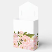 Blush Pink Peonies Vrijgezellenfeest Favor Boxes Bedankdoosjes (Geopend)
