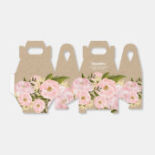 Blush Pink Peonies Vrijgezellenfeest Favor Boxes Bedankdoosjes (Uitgevouwen)