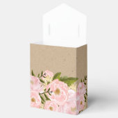 Blush Pink Peonies Vrijgezellenfeest Favor Boxes Bedankdoosjes (Geopend)