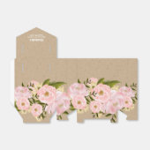 Blush Pink Peonies Vrijgezellenfeest Favor Boxes Bedankdoosjes (Uitgevouwen)