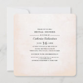 Blush Pink Peonies Vrijgezellenfeest Kaart (Achterkant)