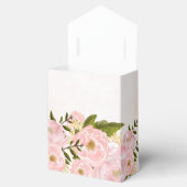 Blush Pink Peonies Waterverf Weddenschap Bedankdoosjes (Geopend)