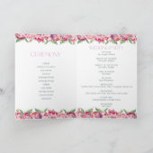 Blush Pink Peonies Waterverf Weddenschap Programma (Binnen)