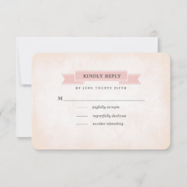 Blush Pink Peonies Waterverf Weddenschap RSVP Kaar