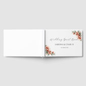 Blush Pink Peony Coral Elegant Floral Wedding Gastenboek (Volledig)