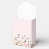 Blush Pink Peony Elegant Waterverf Floral Wedding Bedankdoosjes (Geopend)