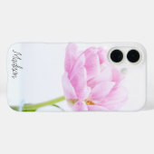 Blush Pink Peony | Floral iPhone Case (Achterkant (horizontaal))