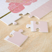 Blush Pink Peony | Gepersonaliseerd worden Mijn Bl Legpuzzel (Zijkant)
