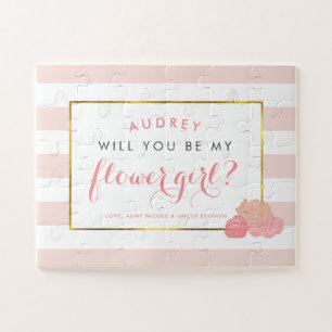 Blush Pink Peony   Gepersonaliseerd worden Mijn Bl Legpuzzel