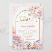 Blush Pink Peony Love is zoet Vrijgezellenfeest Kaart (Voorkant)