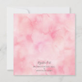 Blush Pink Peony Modern Floral Toile Baby shower Kaart (Achterkant)