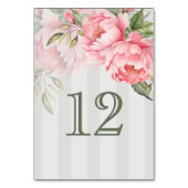 Blush Pink Peony Wedding | Sage Green Elegant Kaart (Voorkant)