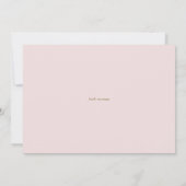 Blush Pink Peony Wreath Gold First Heilige Communi Bedankkaart (Achterkant)