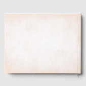 Blush Pink Peony Wreath Waterverf Wedding Gastenboek (Achterkant)