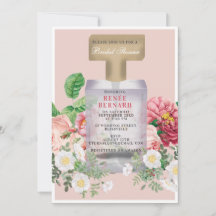 Blush Pink Perfume Bottle Floral Vrijgezellenfeest