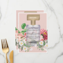 Blush Pink Perfume Bottle Floral Vrijgezellenfeest