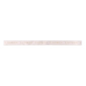 Blush Pink Personalized Name Ribbon Satijnen Lint (Voorkant)