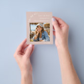 Blush Pink Photo Graduation Save the Date Flyer (Hand)