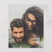 Blush PINK Photo Weddenschap nodigt QR Code Save D (Achterkant)