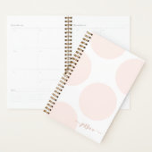 Blush Pink Pit Eenvoudige persoonlijke platenspele Planner (Display)