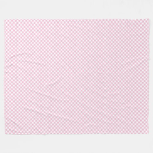 Blush Pink Plaid Deken Tijdloze Check Style (Voorkant (Horizontaal))
