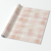 Blush Pink Plaid Stripes Cadeaupapier (Uitgerold)