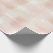 Blush Pink Plaid Stripes Cadeaupapier (Hoek)