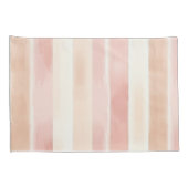 Blush Pink Plaid Stripes Kussensloop (Achterkant-Rechts)