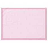 Blush Pink Plaid Tafelkleed met Gingham Style (Voorkant (Horizontaal))