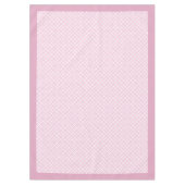 Blush Pink Plaid Tafelkleed met Gingham Style (Voorkant)