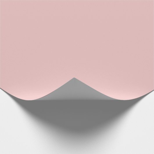 Blush Pink Plain Solid Color  Cadeaupapier (Hoek)