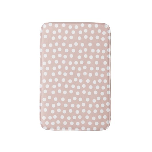 Blush pink Polka dot Badmat (Voorkant Verticaal)