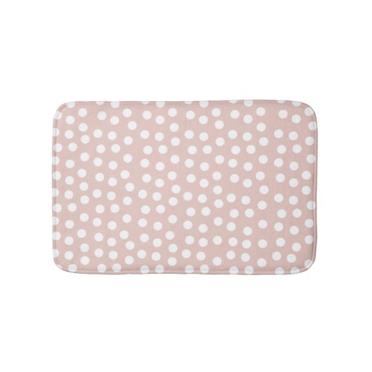 Blush pink Polka dot Badmat (Voorkant)
