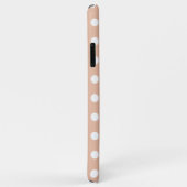 Blush Pink Polka Dot Hoesje-Mate iPhone Case (Achterkant/rechts)