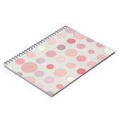 Blush Pink Polka Dot Pattern Art Notitieboek (Linkerzijde)